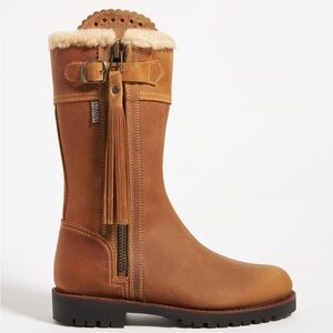 Penelope Chilvers Mid-Calf Tassel Shearling Lined Boots. New. Sz 38